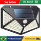 Luminaire/Light/Emergency Light for Wall W/Solar Plate 100 Led Sensor Presence With 3 Functions-IMMEDIATE SHIPPING P/ALL BRAZIL